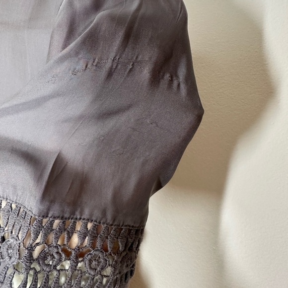 Sundance Embroidered Boho V Neck Top XS - Picture 6 of 7